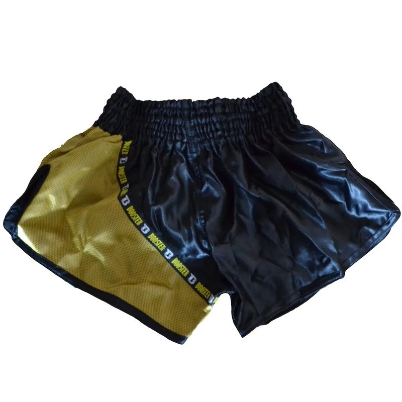 Booster Kickboks Broekje Muay Thai Short TBT PRO 3 Zwart Goud 2 Booster Kickboks Broekje Muay Thai Short TBT PRO 3 Zwart Goud - Image 2