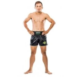 Booster Kickboks Broekje TBT Pro 4.30 Zwart Groen Muay Thai Kleding -TRADE INN booster booster kickboks broekje tbt pro 430 zwart 2