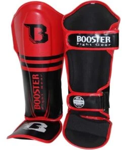 Booster Kickboks Scheenbeschermers Pro Siam 1 Zwart Rood