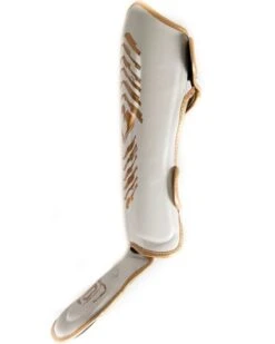 Booster Kickboks Scheenbeschermers SG YOUTH ELITE V2.2 Wit Goud -TRADE INN booster booster kickboks scheenbeschermers sg yout 5