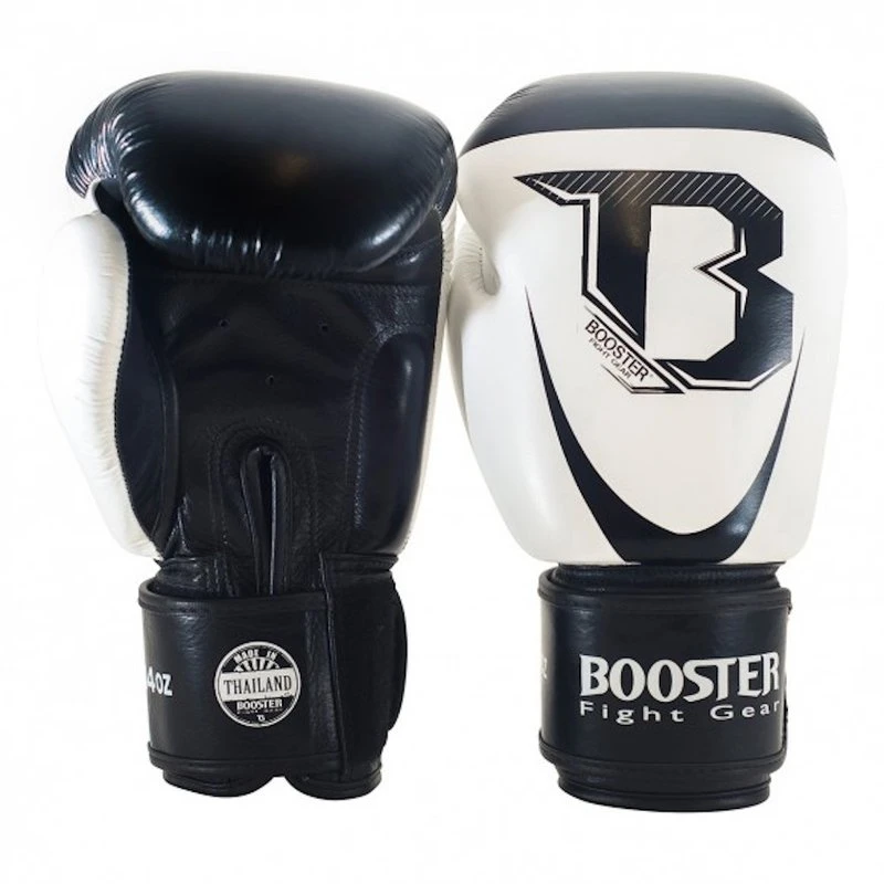 Booster (Kick)Bokshandschoenen Pro Siam 1 Zwart Wit 1 Booster (Kick)Bokshandschoenen Pro Siam 1 Zwart Wit