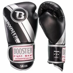 Booster Pro Range Bokshandschoenen BGL 1 V3 Black Silver Foil -TRADE INN booster booster pro range bokshandschoenen bgl 1 v 2