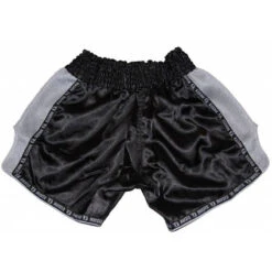 Booster Thaiboks Shorts TBT Pro 4.32 Zwart Grijs Muay Thai Kleding -TRADE INN booster booster thaiboks shorts tbt pro 432 zwart 2