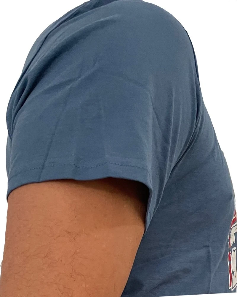 Booster V Neck Shield Vechtsport T Shirt Blauw 2 Booster V Neck Shield Vechtsport T Shirt Blauw - Image 2