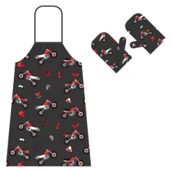 Booster MX Apron And Oven Mitt