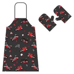 Booster Street Apron And Oven Mitt